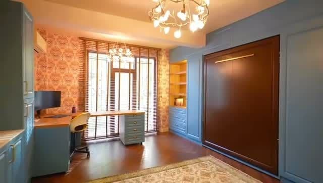 Interior with Custom Blue Furniture — Project image 1